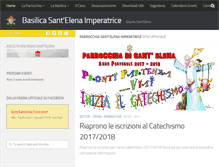 Tablet Screenshot of parrocchiasantelena.com
